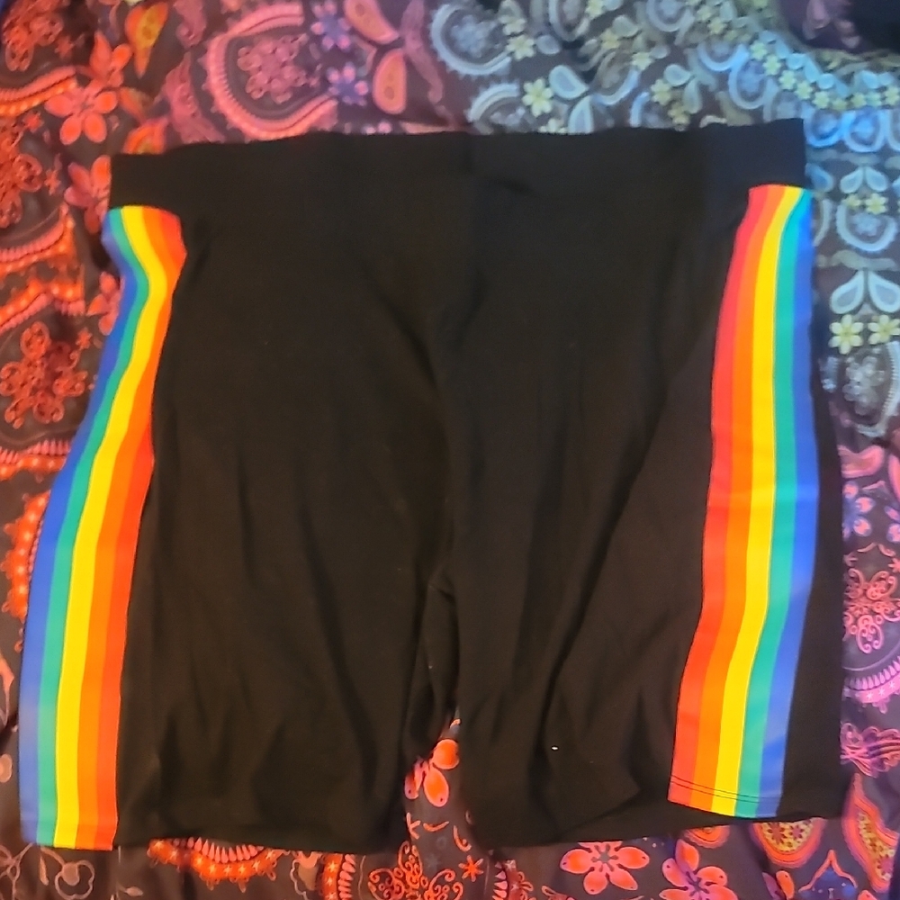 Torrid Rainbow Pride Bike Shorts